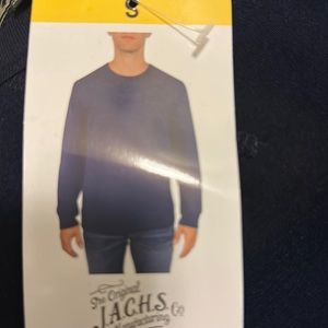 Jacks New York men’s crew sweater color navy size small
